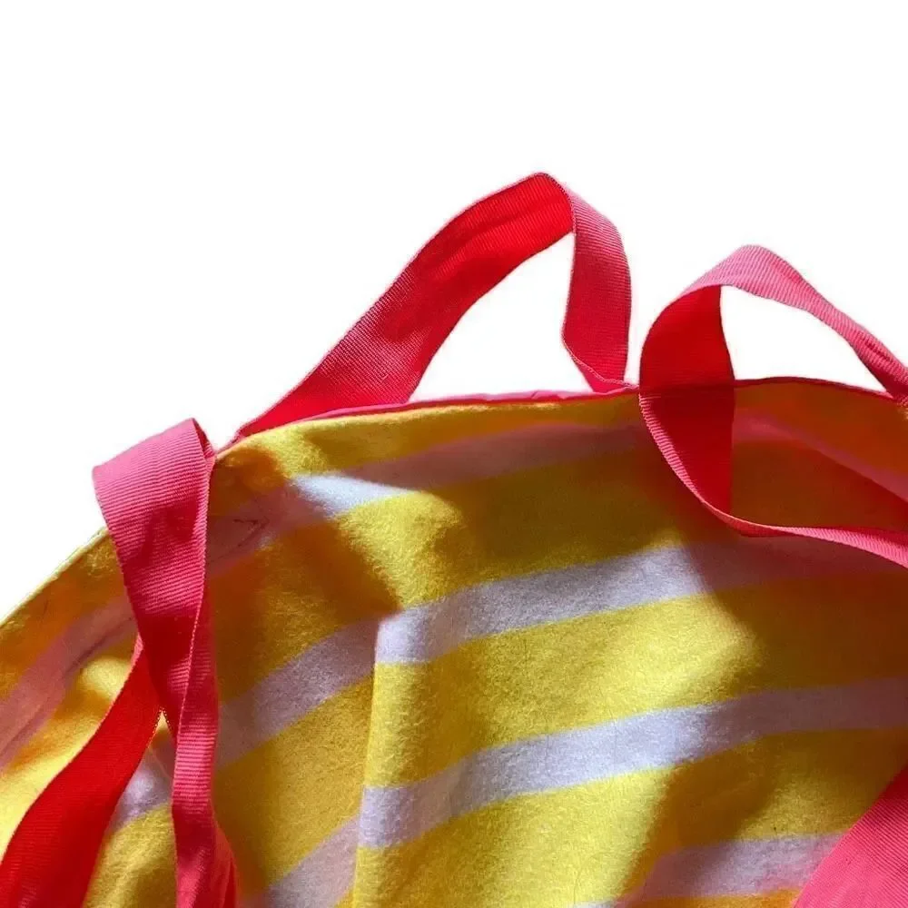 Victoria Secret Stripes Pink Neon Roll Up Beach Sand Blanket